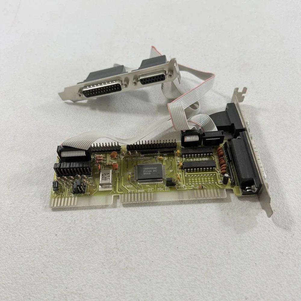 GoldStar PRIME 2C MKIII Parallel Game ISA Multi I/O Controller Card UNTESTED
